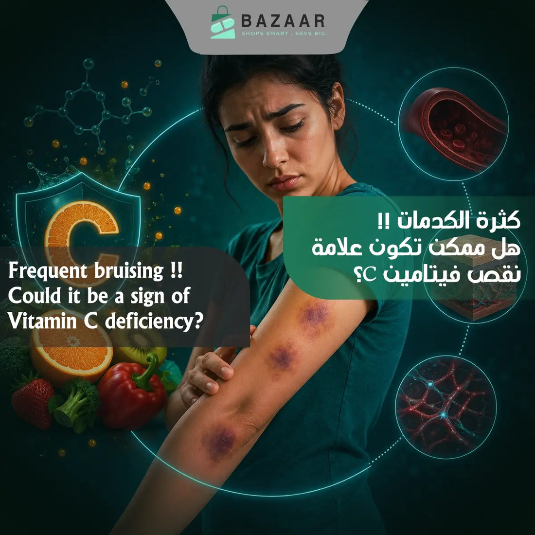 Frequent Bruising: Could It Be a Sign of Vitamin C Deficiency?