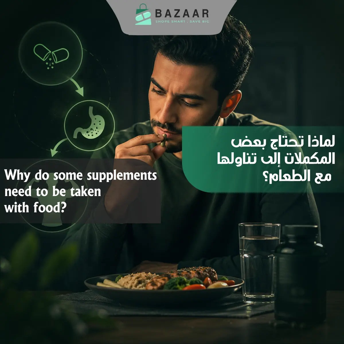 Why Do Some Supplements Need to Be Taken With Food?