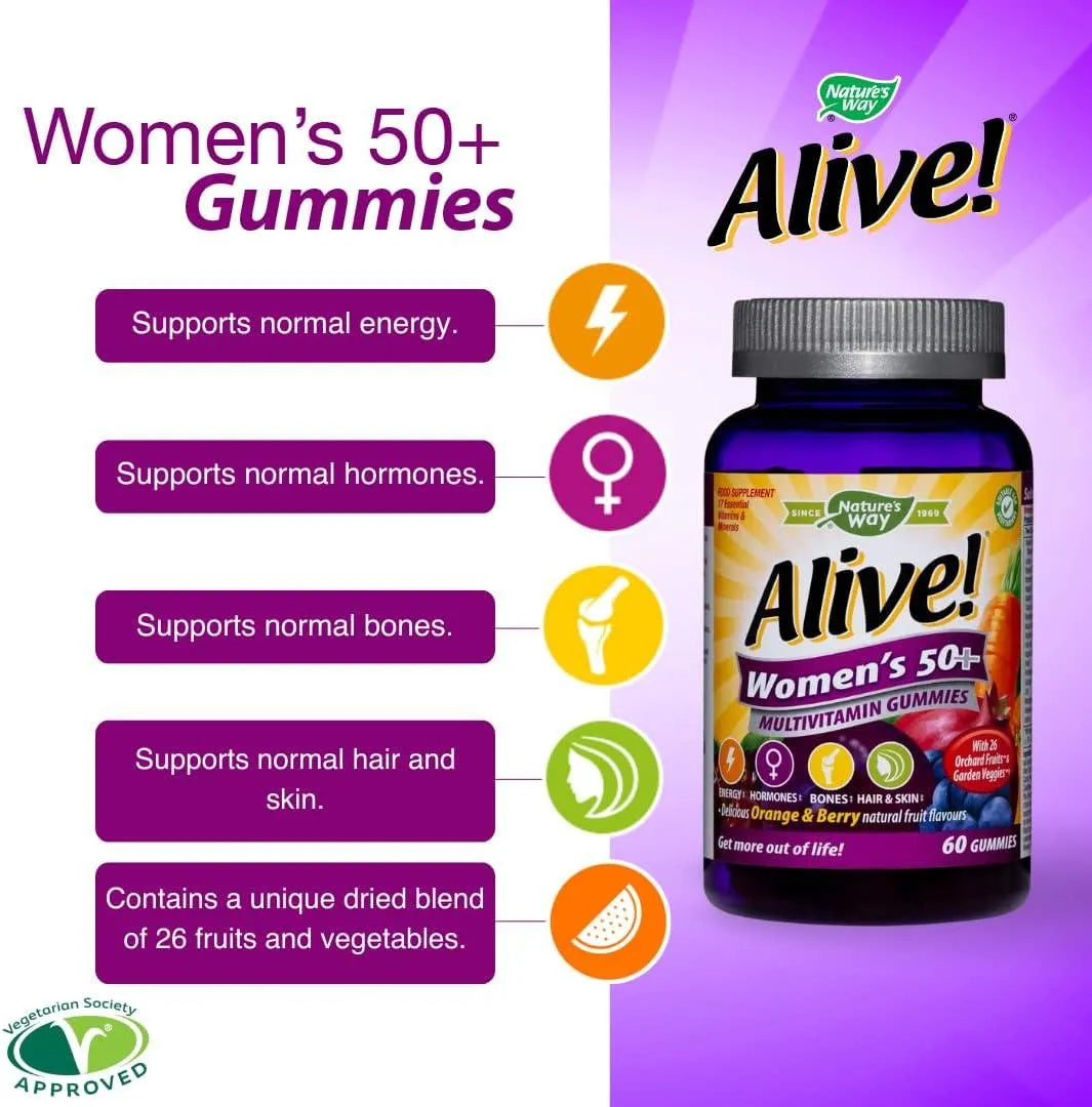 ALIVE WOMEN MULTI +50 60 GUM