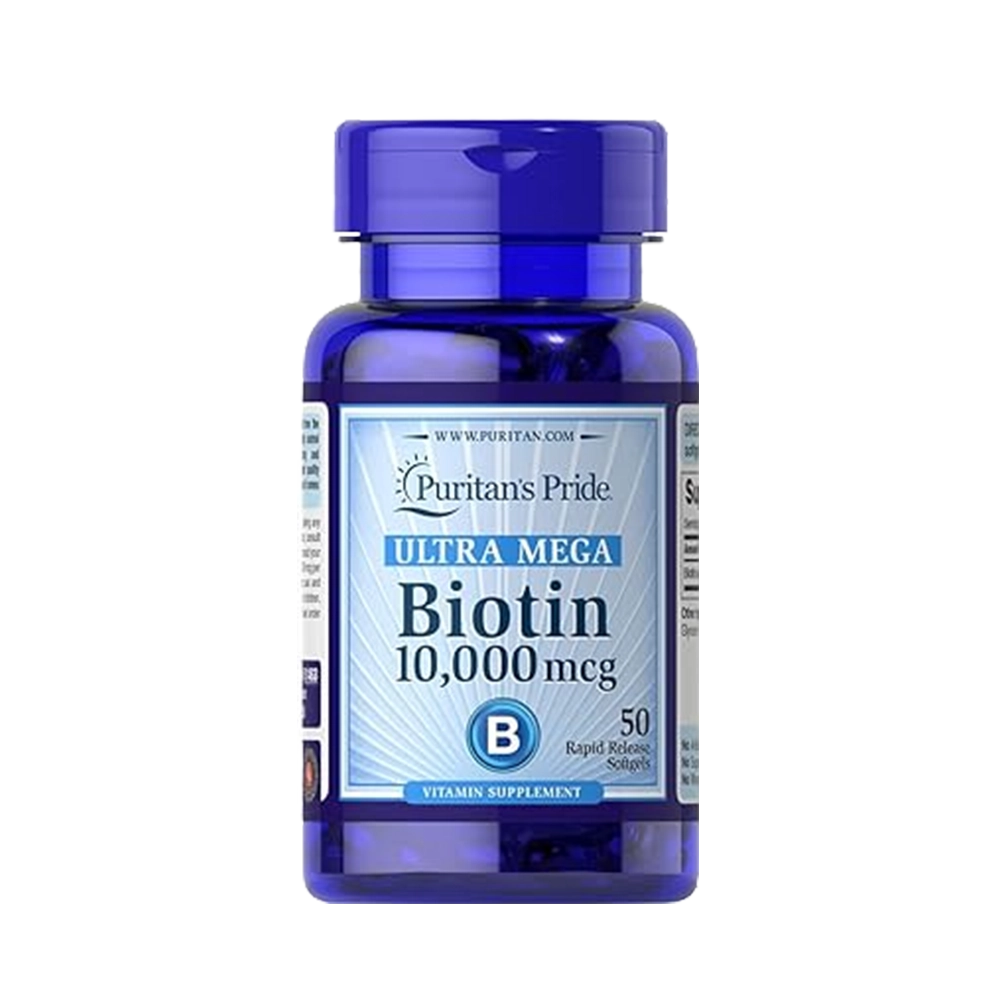 Biotin 10,000 mcg 100 Softgels