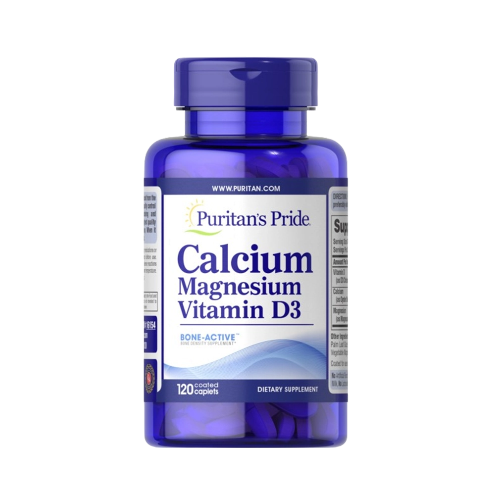 Calcium , Magnesium & Vitamins D3 120 Caplets