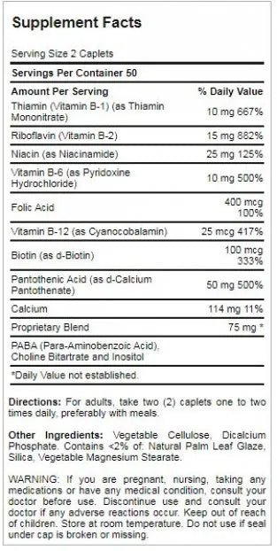 Complete B Vitamins 100 Tablets