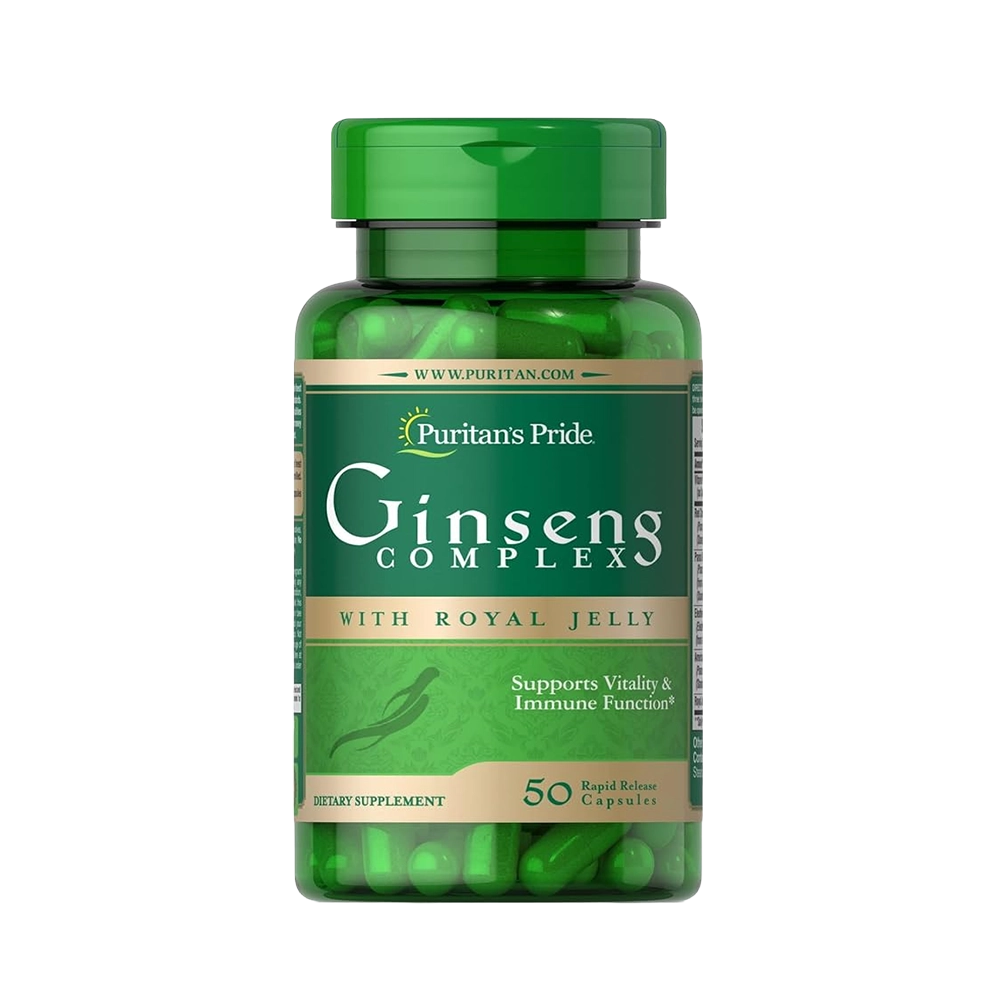 Ginseng with Royal Jelly 1000 mg 50 Capsules
