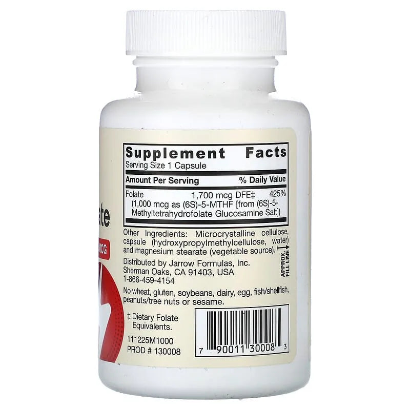 JARROW METHYLFOLATE 1000MCG 100TAB