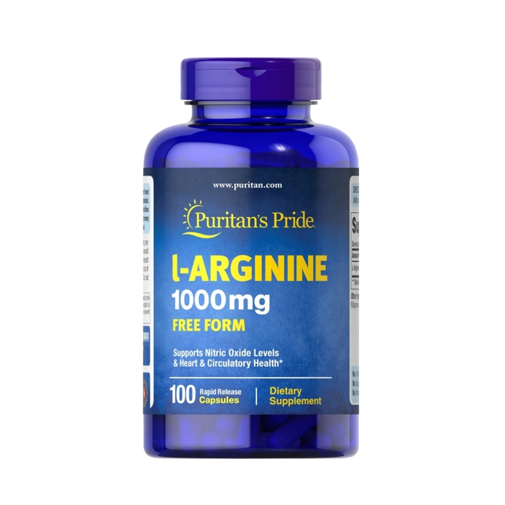 L-Arginine 1,000 mg 100 Capsules