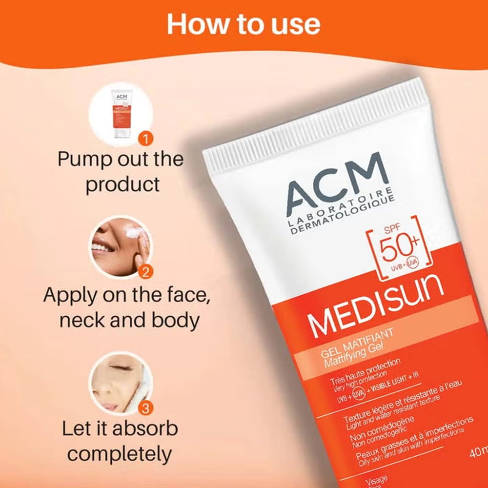 MEDISUN MATTIFYING GEL SPF50+ 40ML