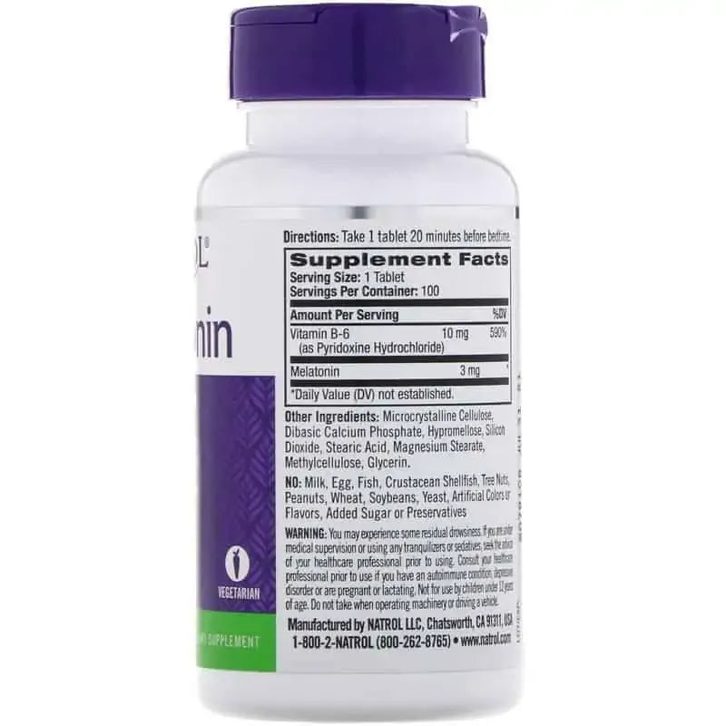 Natrol Melatonin 3mg 100 Tab