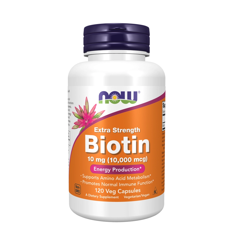 NOW  BIOTIN 10MG (10,000mcg) 120 VCAPS