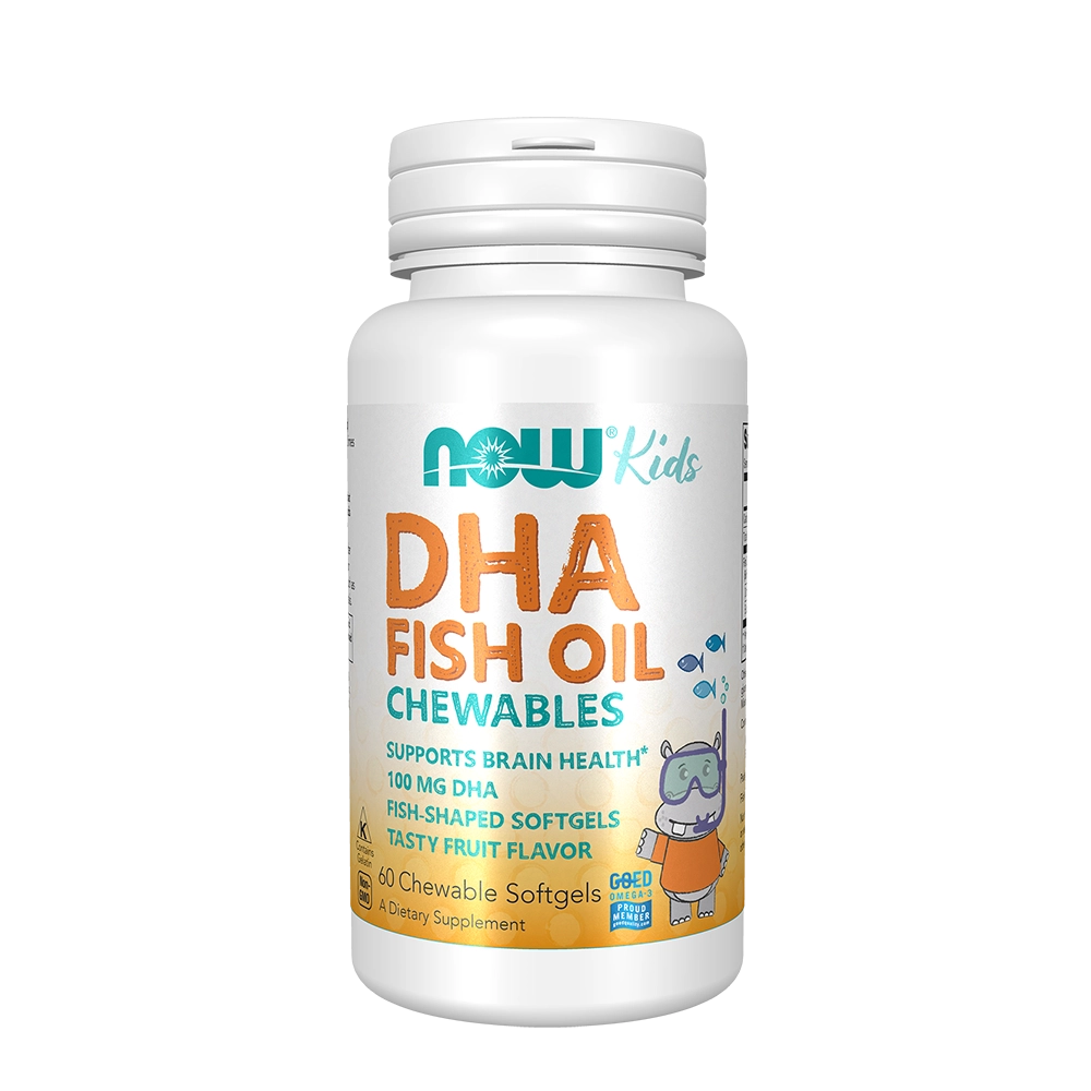 NOW DHA- 100mg CHEWABLE  SGELS  60 SGELS