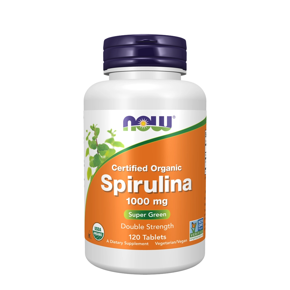 NOW ORG SPIRULINA 1000MG  120 TABS