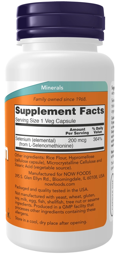 Now selenium 200 mcg 90vcaps