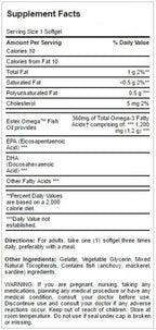 Omega-3 Fish Oil 1200 mg 100 Softgels