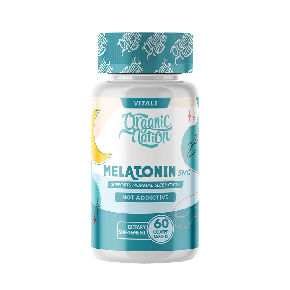 Organic Nation Melatonin 5mg-60Serv.-60Coated Tablets