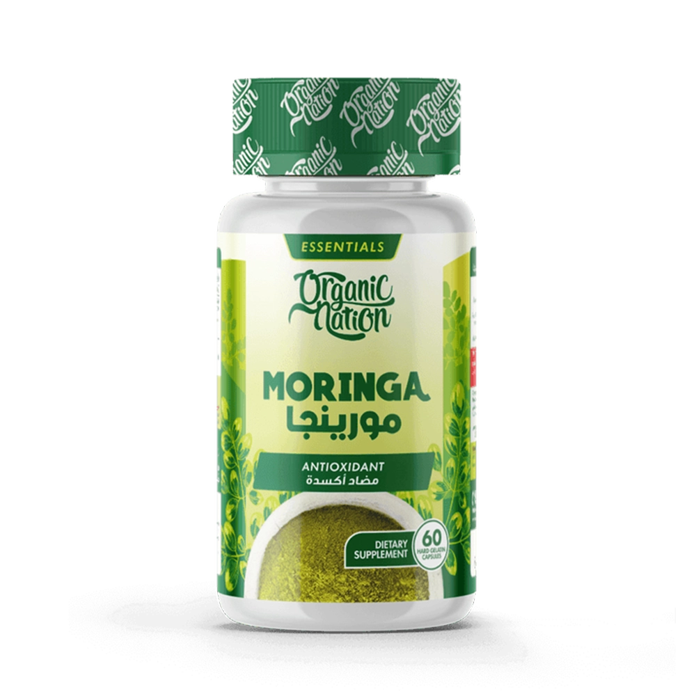 Organic Nation Moringa Oleifera-60Servings-60 Capsules