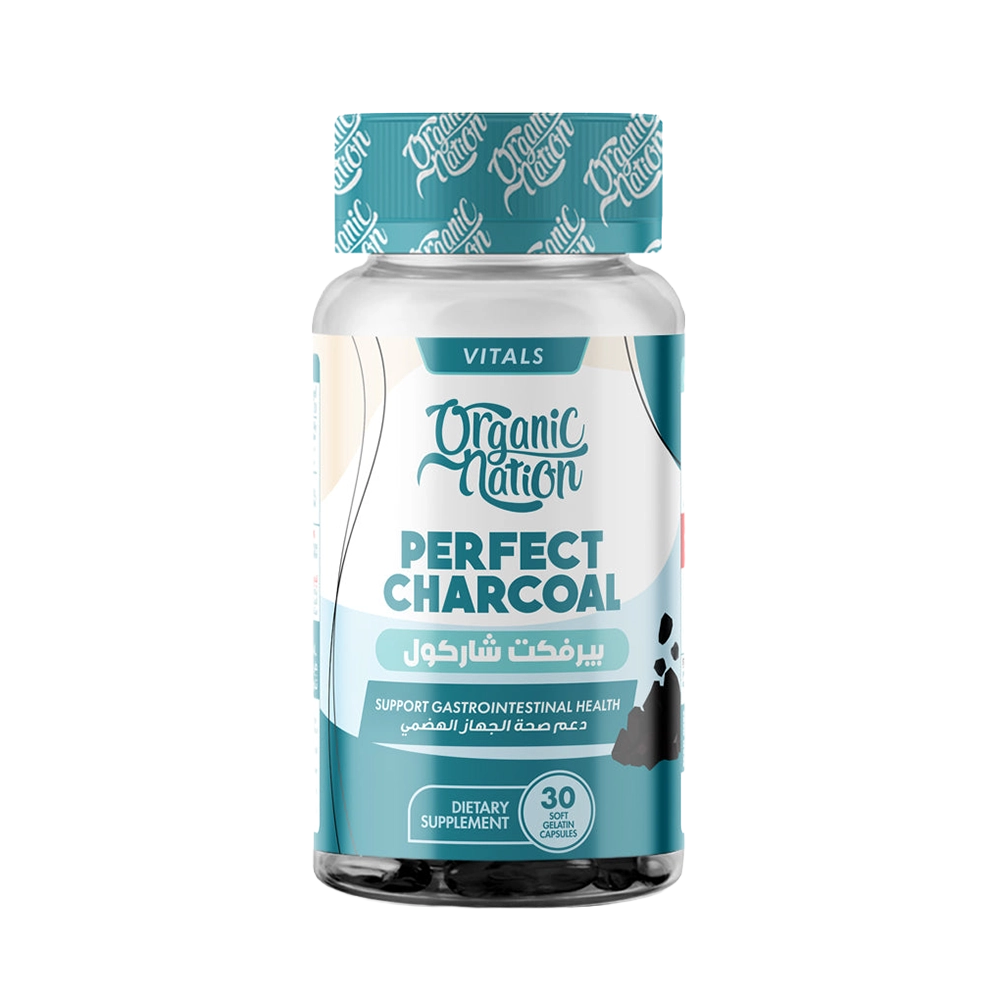Organic Nation Perfect Charcoal-30 Capsules (30 Servings)