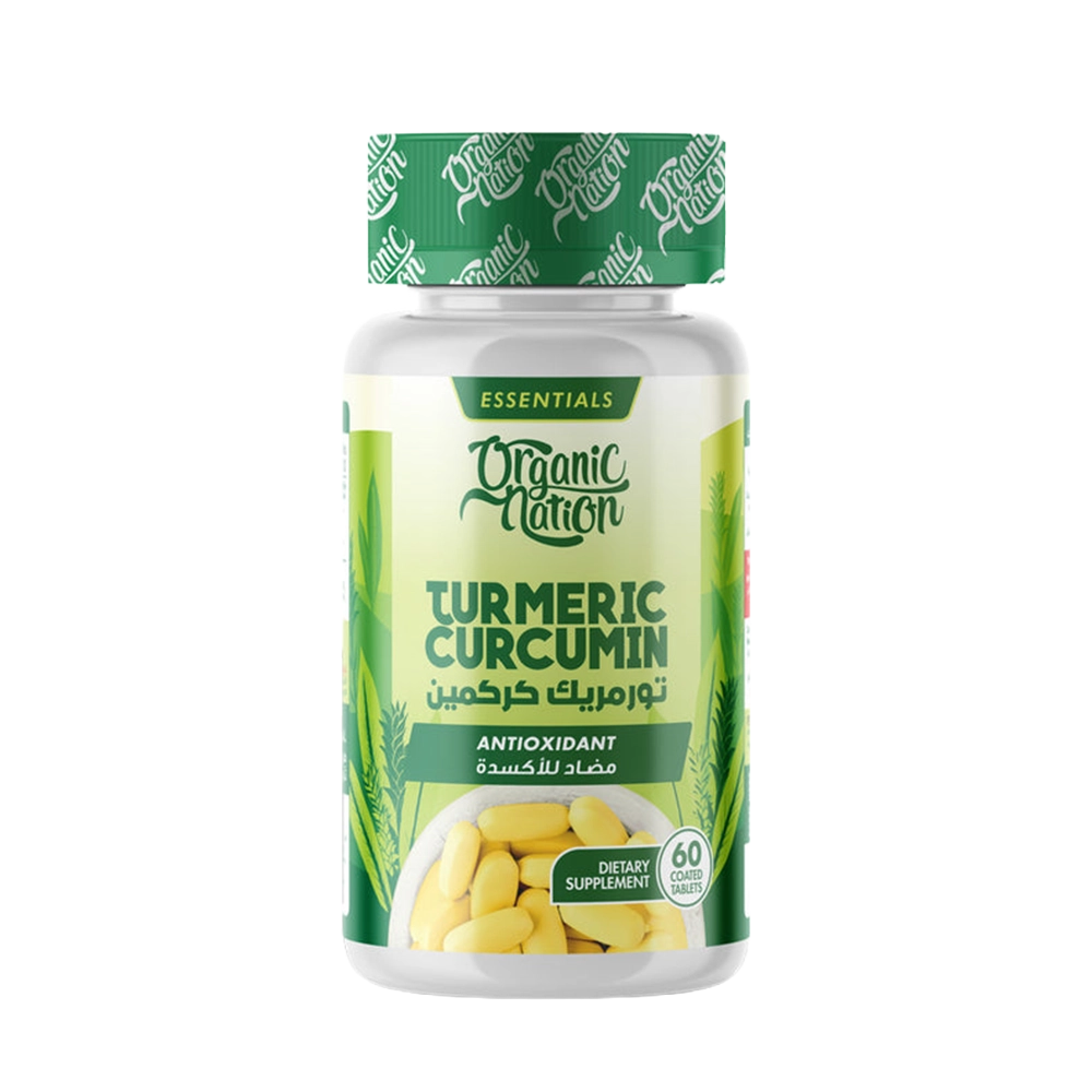 Organic Nation Turmeric Curcumin+ 1200-30Serv.-60Tabs