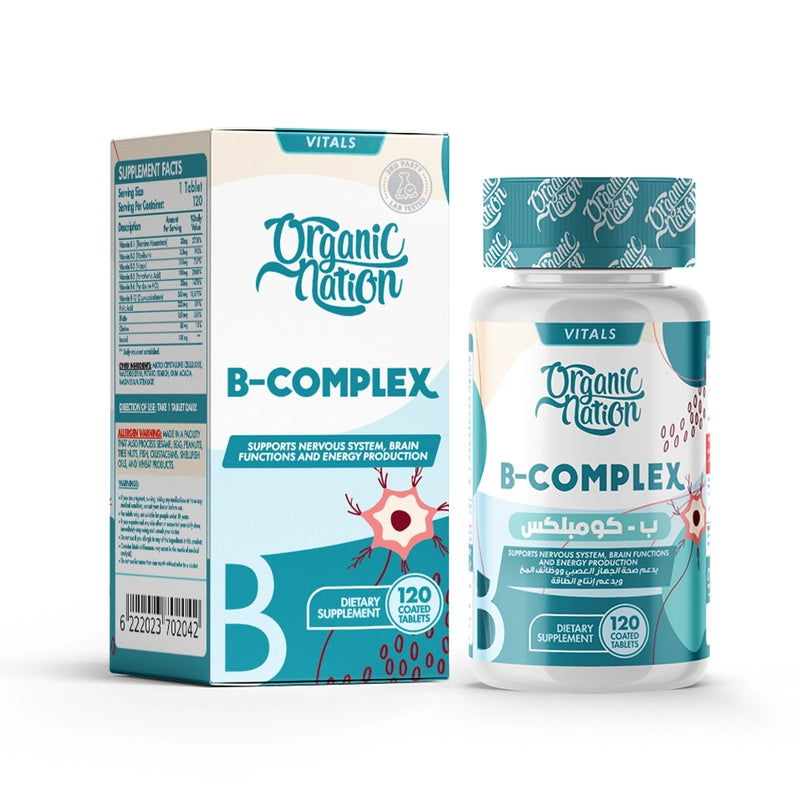 Organic Nation B-Complex Advanced Formula-120Serv.-120Tabs