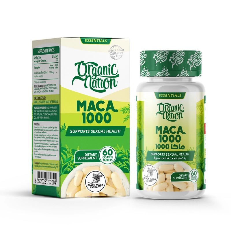 Organic Nation Maca1000-30Serv.-60Tabs