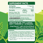 Organic Nation Matcha Premium Green Tea-60Serv.-60 Capsules