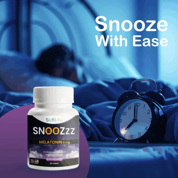 SofiLife SnooZzz Melatonin 5 mg.