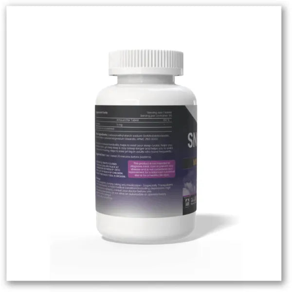 SofiLife SnooZzz Melatonin 5 mg.