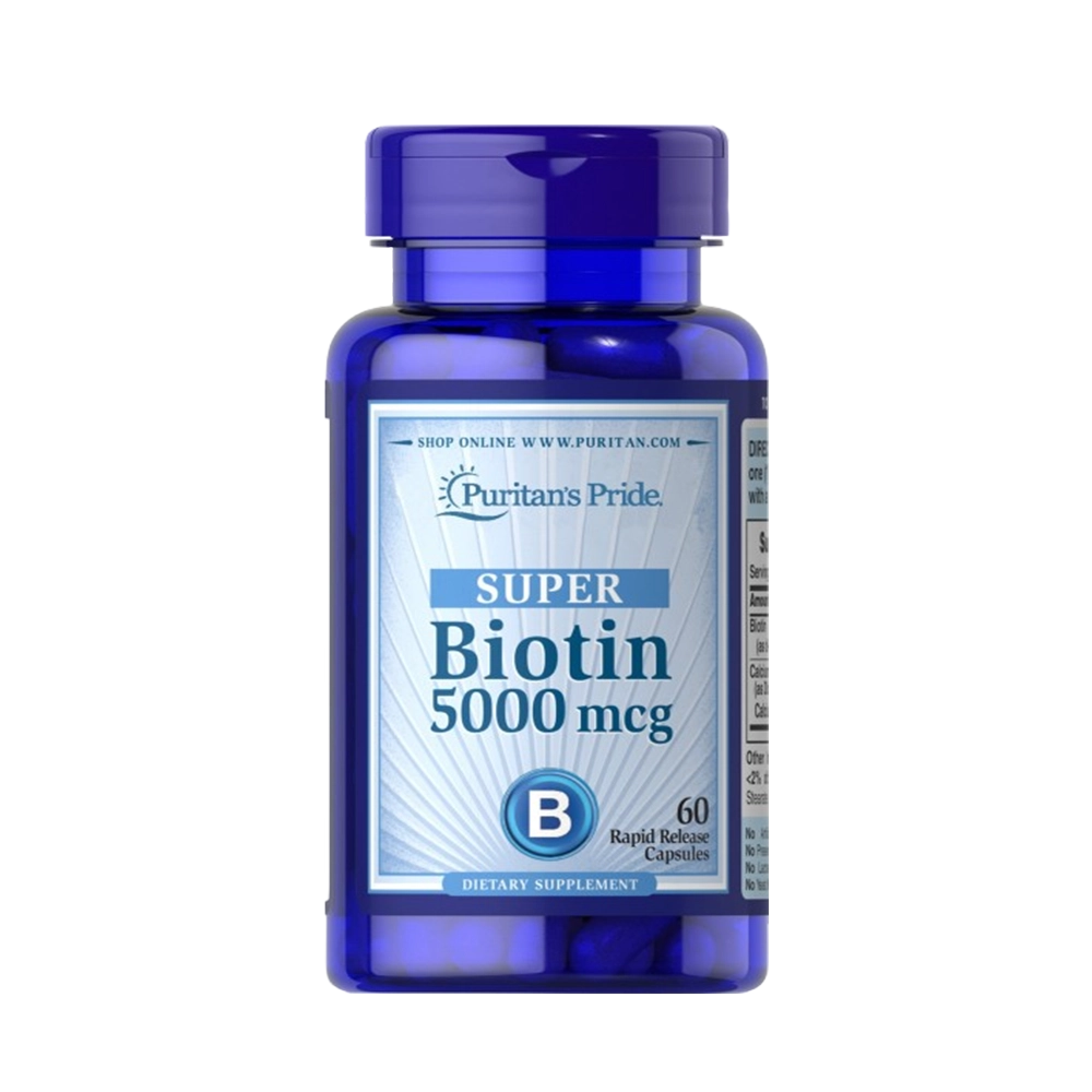 Super Biotin 5,000 mcg 60 Capsules