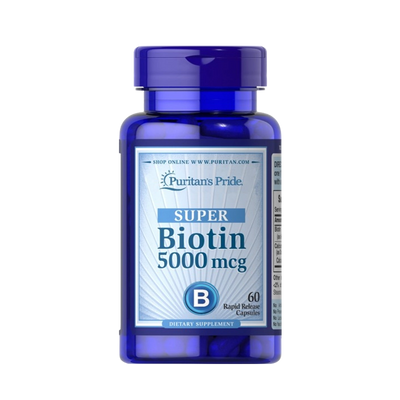 Super Biotin 5,000 mcg 60 Capsules