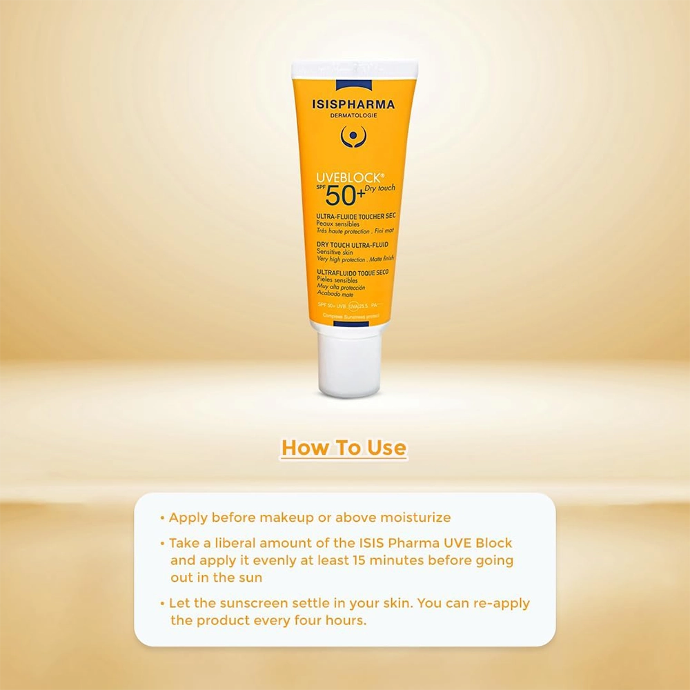 UVEBLOCK DRY TOUCH LIGHT TINTED 40 ML