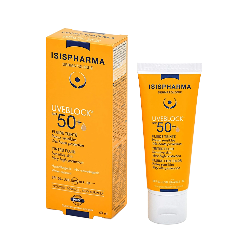 UVEBLOCK SPF50+FLUID LIGHE TINTED 40 ML