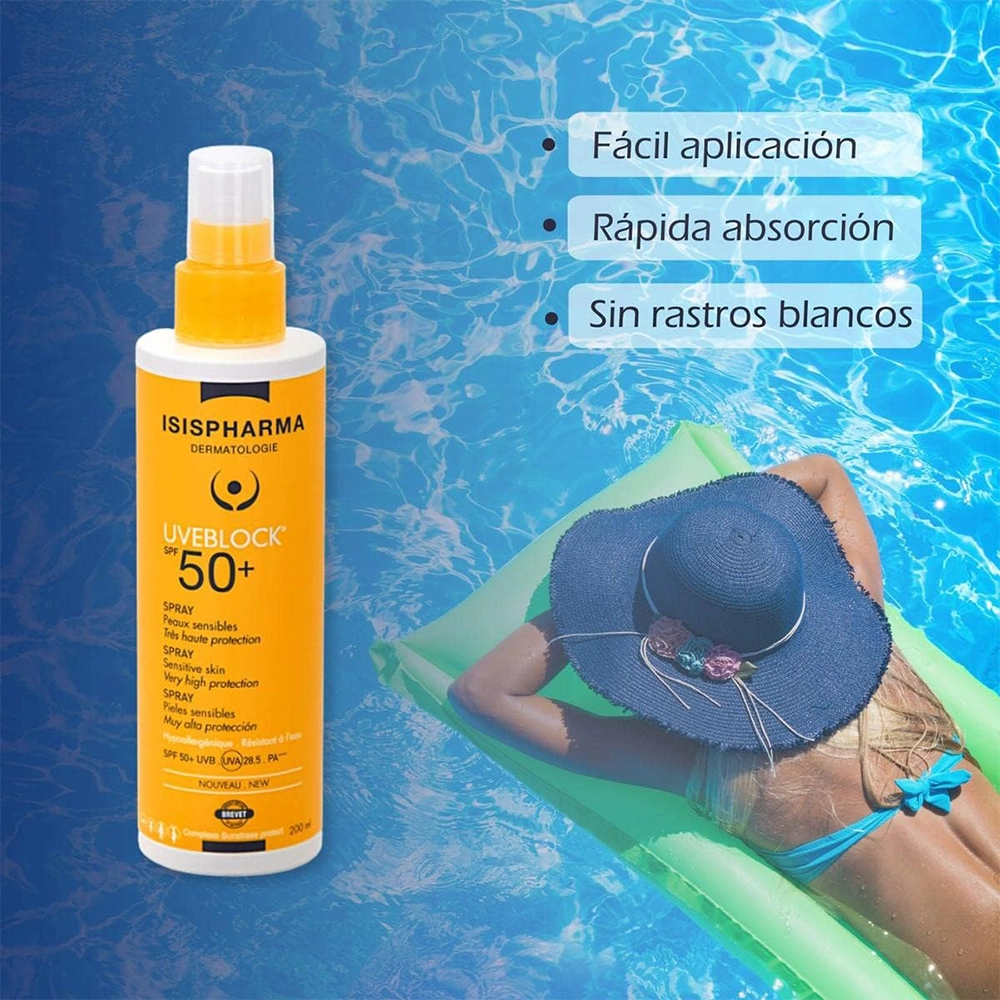 UVEBLOCK SPF50+ SPRAY FLACON 200ML
