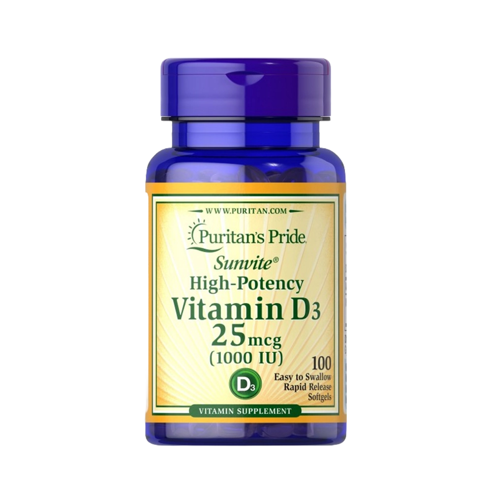Vitamin D3 1,000 IU 100 Softgels