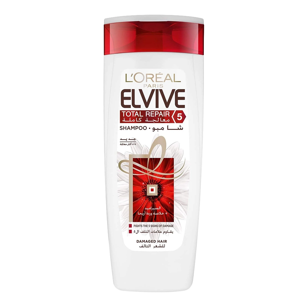 elvive Total Repair Shampoo for Damaged Hair, 600 ml
