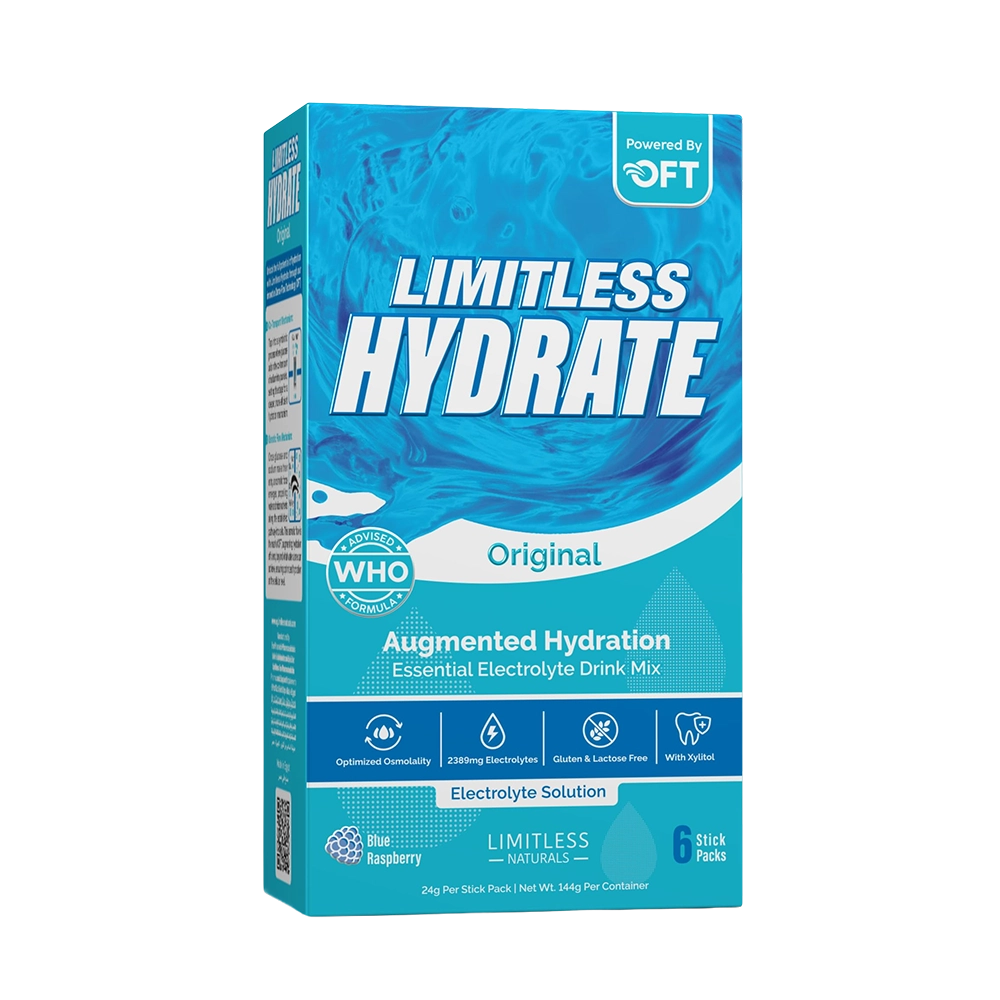 limitless Hydrate Orginal Blue Raspberries 6 Stick Pack