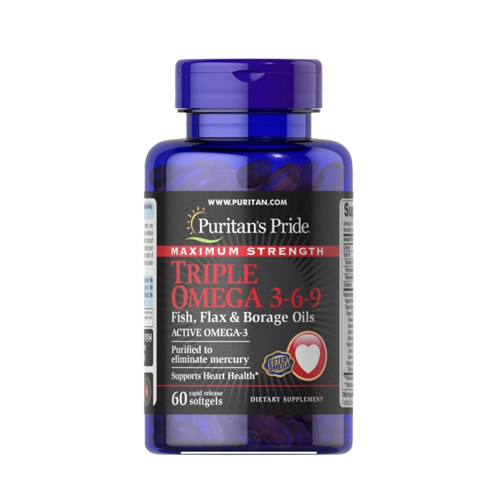 maximum triple omega 3-6-9 60 softgel