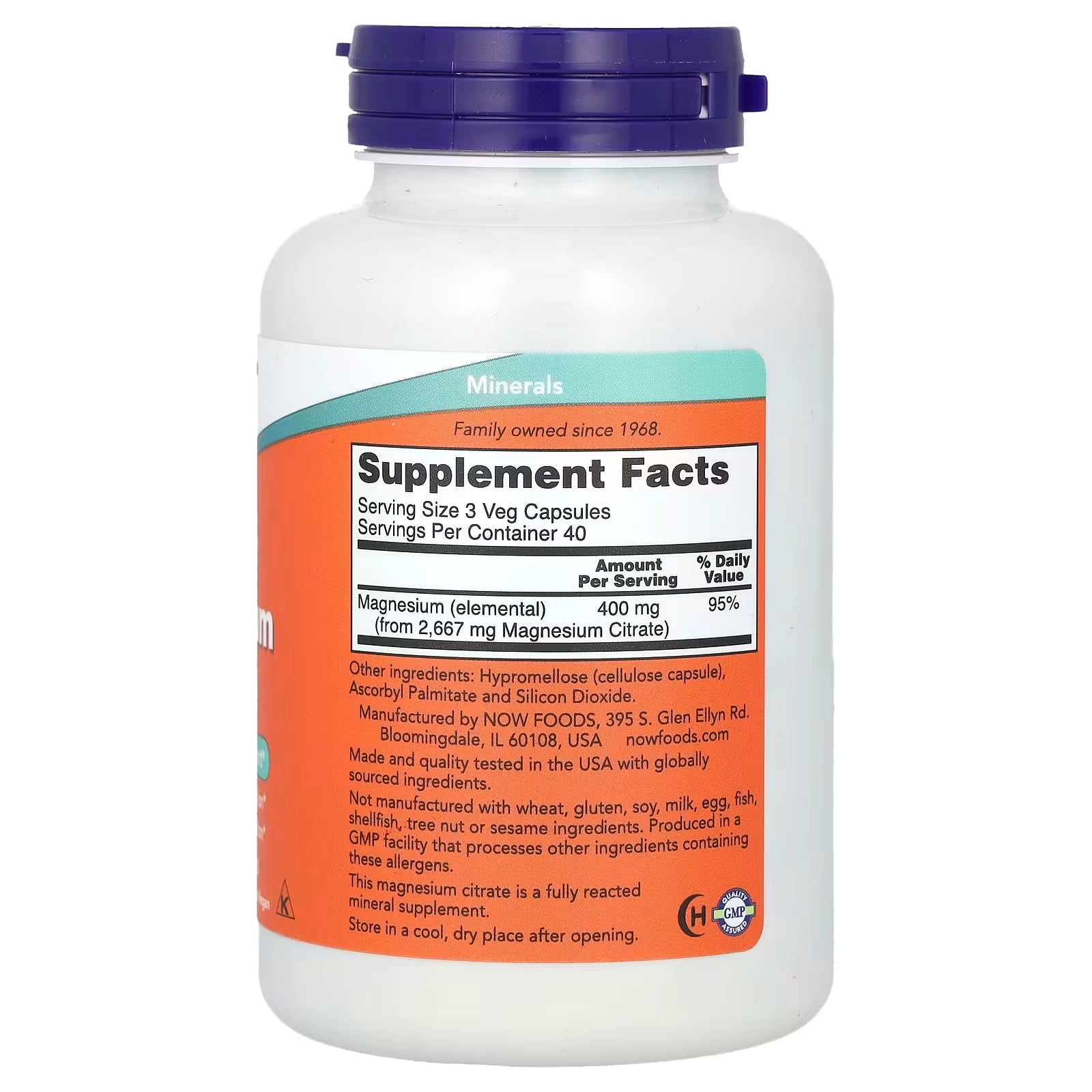 now magnesium citrate 120 cap