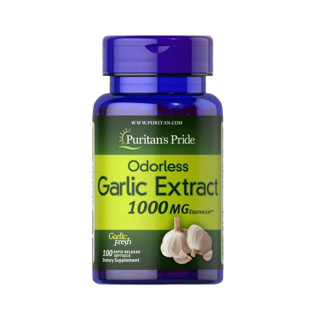 odorless garlic extract 1000 mg 100 softgels