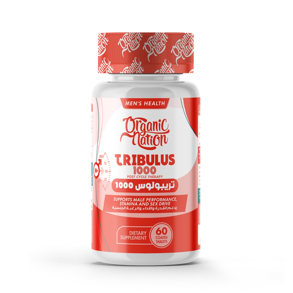 organic nation tribulus 1000mg-60serv-60coated tablet
