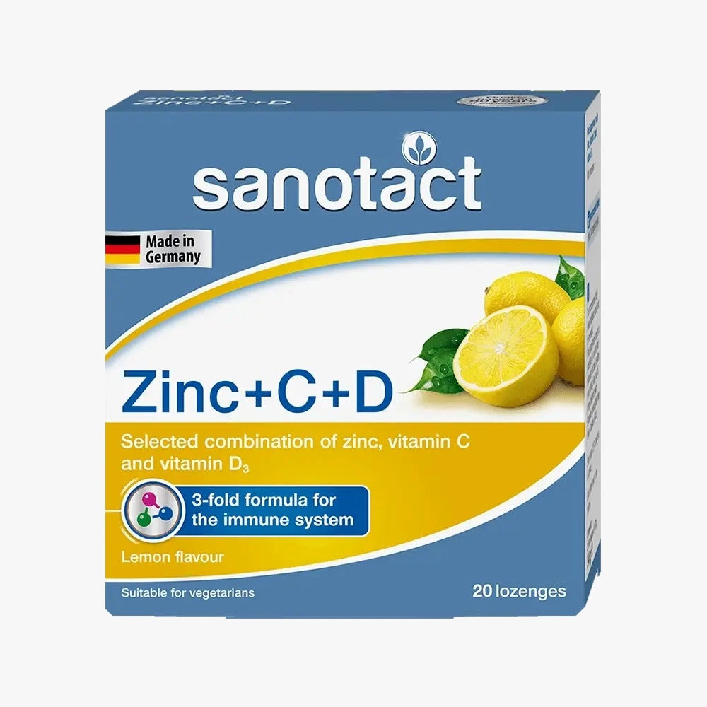 sanotact zinc +c+d 20 lozengs